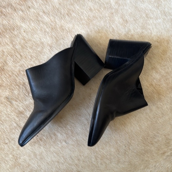 Steve Madden Savina black leather Heeled Mules size 8.5 - Picture 8 of 8